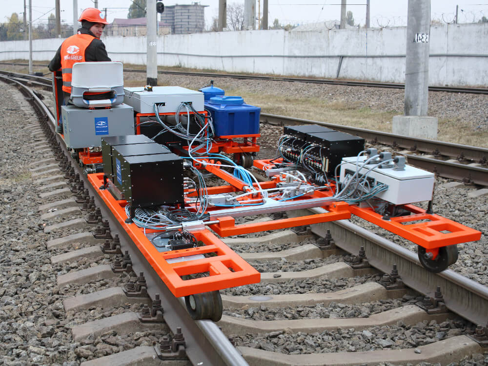 OKOSCAN73HS高速手推车系统，用于铁路检查 