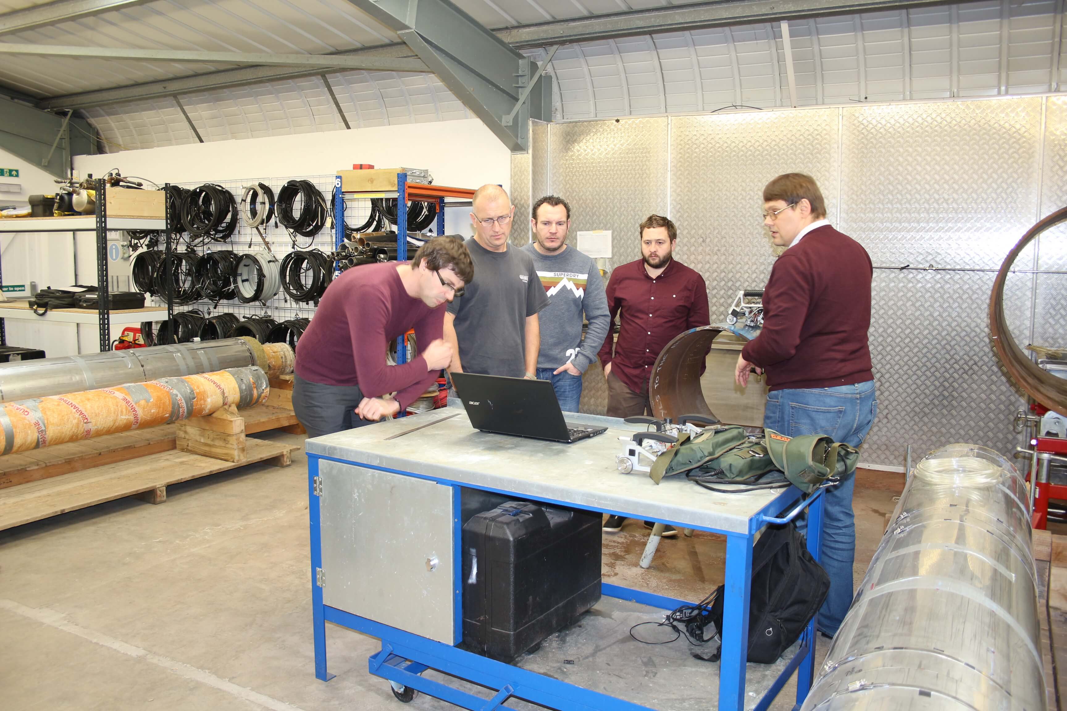 Test drive OKOndt GROUP TOFD equipment at Oceaneering International, Inc., UK