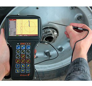 Eddy current testing in aircraft with Eddycon C