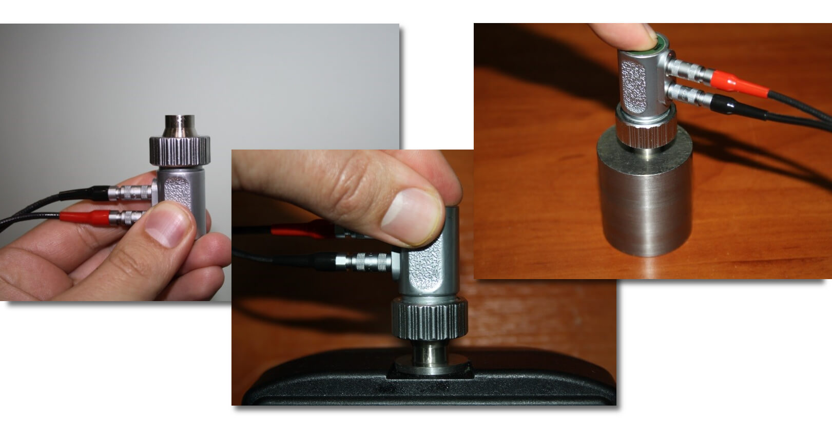 Sonocon B automatic calibration procedures: one-and two-point, on the in-built thickness calibration block